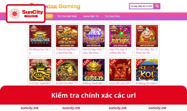 Kiểm tra chính xác các url