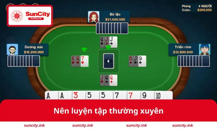 Nên luyện tập thường xuyên