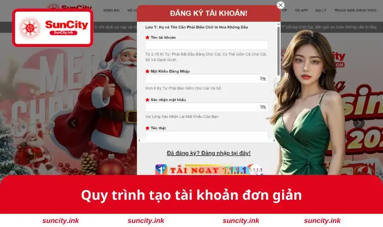 Quy trình để tạo tài khoản 