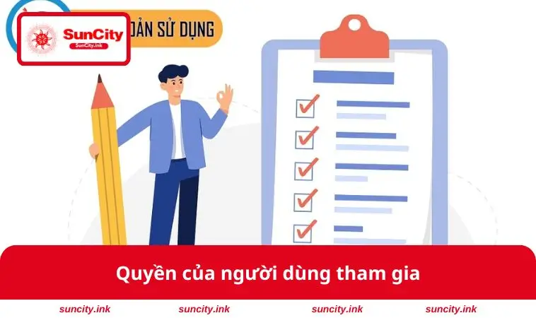 Quyền của người dùng tham gia